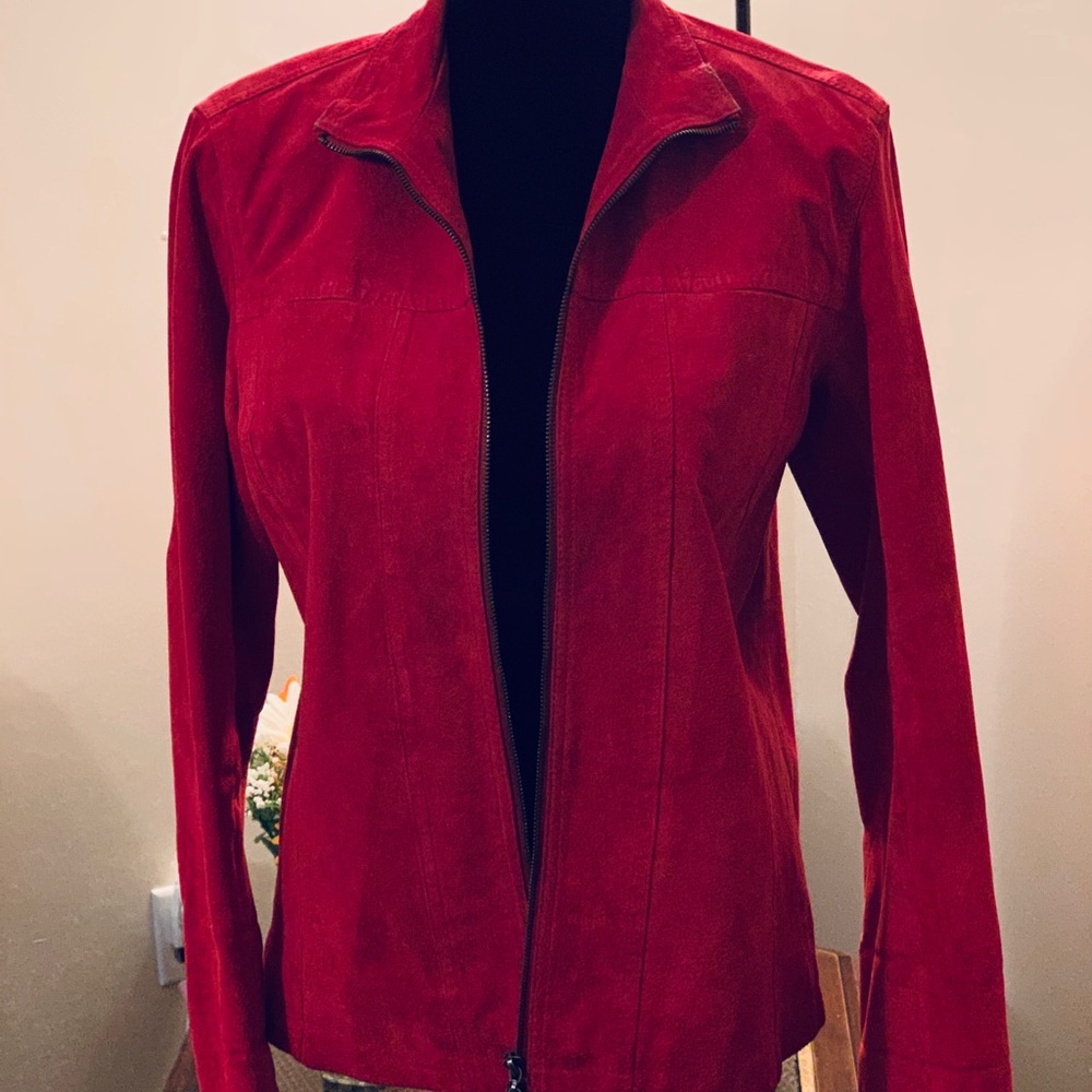 Chico’s Red Suede Jacket